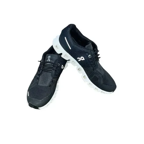 ON CLOUD Women's Black & White Speed Lacing Athletic Sneaker Size 8.5 - Picture 1 of 6